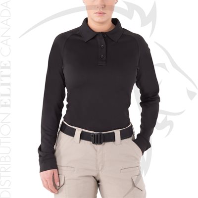 FIRST TACTICAL WOMEN PERFORMANCE LONG POLO - BLACK - 2X