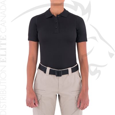 FIRST TACTICAL WOMEN PERFORMANCE SHORT POLO - BLACK - LG