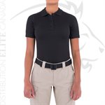 FIRST TACTICAL WOMEN PERFORMANCE SHORT POLO - BLACK - LG