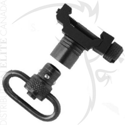 UNCLE MIKE'S SWIVEL ATTACHMENT PUSH BUTTON BLACK PICATINNY