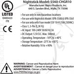 NIGHTSTICK 10-BANK CHARGING PLATFORM - 5560 / 5561 SERIES LED