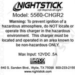 NIGHTSTICK CHARGING PLATFORM - 5560 / 5561 SERIES LED LIGHTS