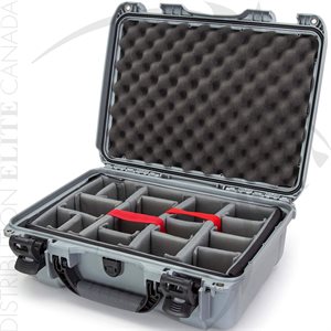 NANUK 925 CASE W / PADDED DIVIDER - ARGENT