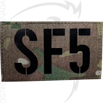 INFRARED ID PATCH IR CALLSIGN LASER CUT 2x3.5in - PERSO