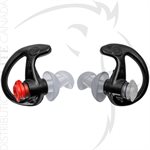 SUREFIRE DOUBLE FLANGED FILTER EARPLUGS - MD - BLK - 25 PAIR
