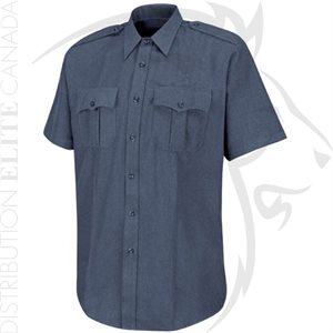 HS SENTRY SHIRT - MEN'S - S / S - 100% POLY W / ZIPPER FB HEATHE