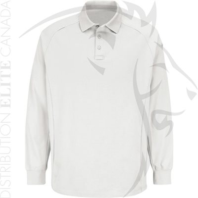HORACE SMALL NEW DIMENSION LONG SLEEVE POLO - WHITE - 2X