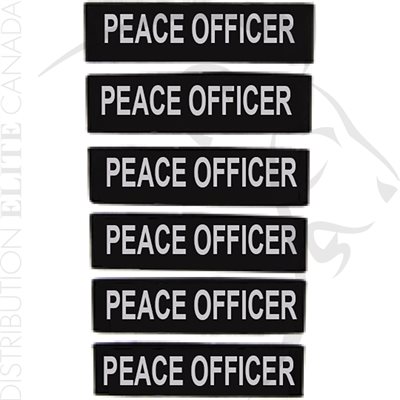HI-TEC NOTEBOOK BANDS (PACK OF 6) - PEACE OFFICER
