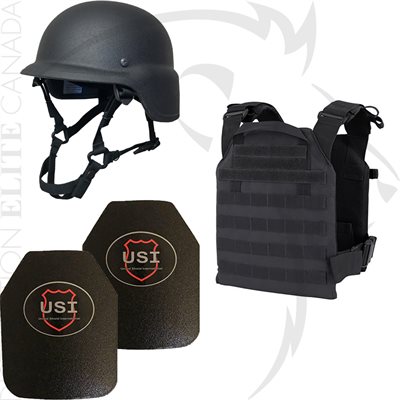 USI LEVEL III ACTIVE SHOOTER KIT - BLACK - SMALL